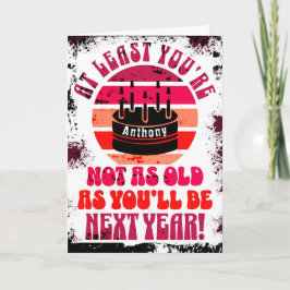 Engraçado, pelo menos você não está... Cartão Come