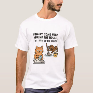 Engraçado Pet Chores T-Shirt