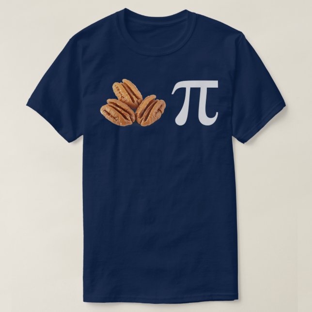 Engraçado Pi Day Math Pecan Pie T-Shirt Matemática (Frente do Design)