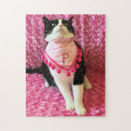 Engraçado Pica Quebra-cabeça cor-de-rosa Tuxedo