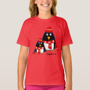 Engraçado Pinguins Crianças T-Shirts