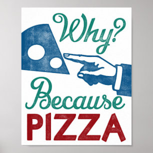 Engraçado Pizza Poster de Arte Impressão da Cozinh