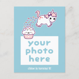Engraçado Pooping Unicorn Foto: Convites de Aniver