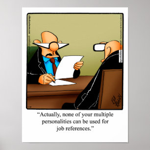Engraçado Poster de Humor do Office "Referências