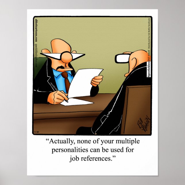 Engraçado Poster de Humor do Office "Referências d (Frente)