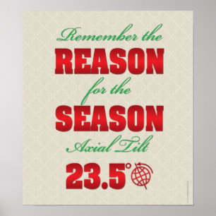 Engraçado poster de solstício de inverno