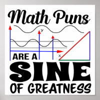 Engraçado Professor Poster | Matemática Pun Poster