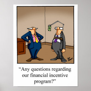 Engraçado Programa de Incentivo Financeiro Poster