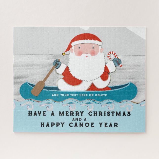 Engraçado Quebra-cabeça de Natal personalizado (Horizontal)