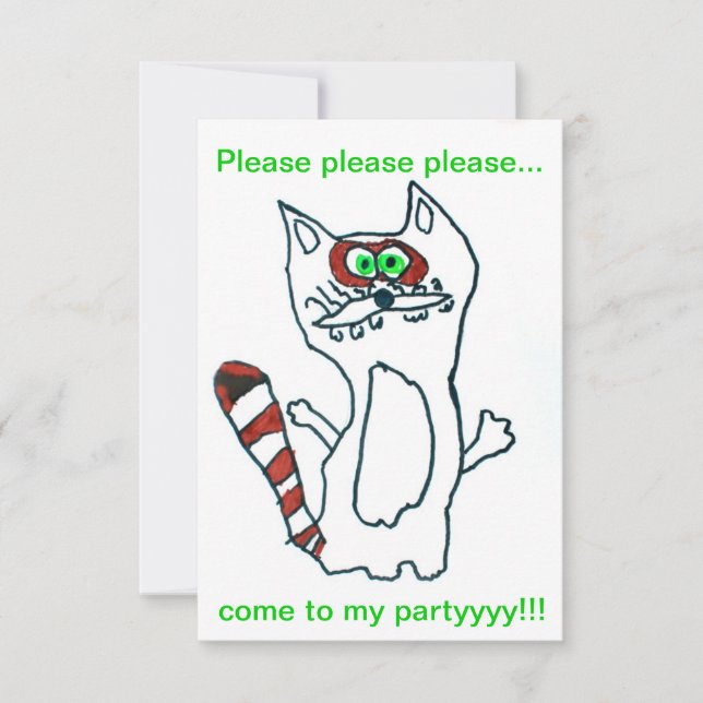 Engraçado Raccoon Legal - Amigo Bonito de Aniversá (Frente)