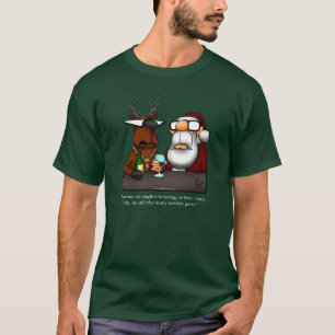 Engraçado Reindeer Humor, Camisa de Natal
