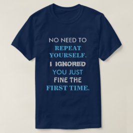 Engraçado Repetir-Se A Sua Camisa