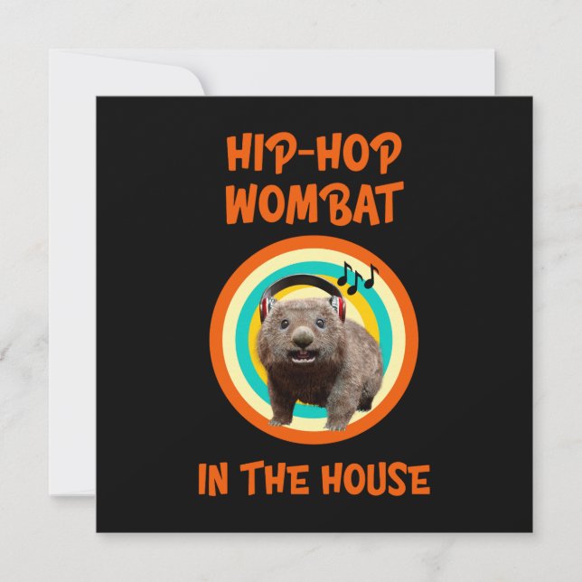 Engraçado salto de Hip Wombat na Casa (Frente)