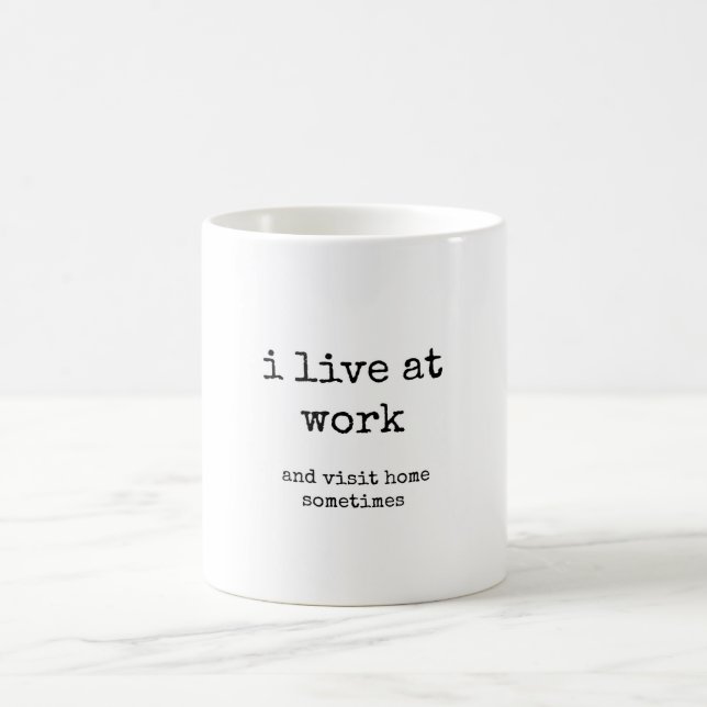 Engraçado, Sarcástico, Trabalho, Caneca de Café (Centro)