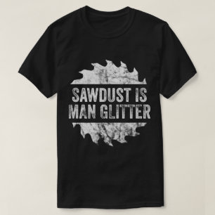 Engraçado Sawdust Man Glitter Engraçado T-Shirt