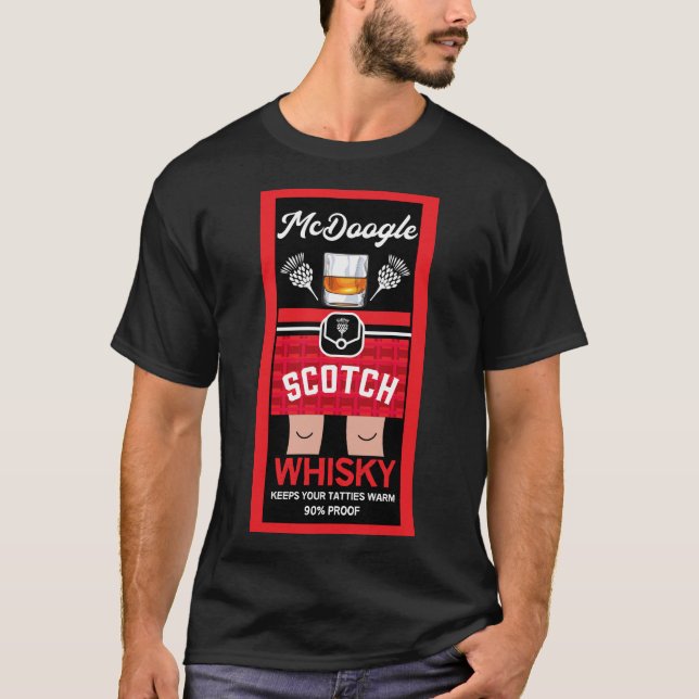 Engraçado Scotch Whisky T-Shirt (Frente)