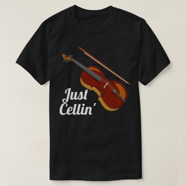Engraçado Só Cellin Cello Violoncello Pullover (Frente do Design)