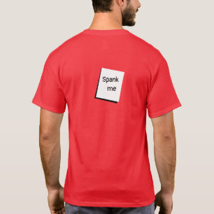 Engraçado SPANK ME Graphic Novelty T-shirt para ho
