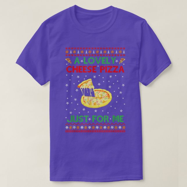 Engraçado Suéter De Natal Um Bonito Custo De Pizza (Frente do Design)