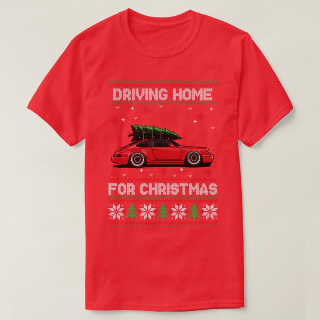 Engraçado Suéter Feio Para Casa No Natal De 911 (Frente do Design)