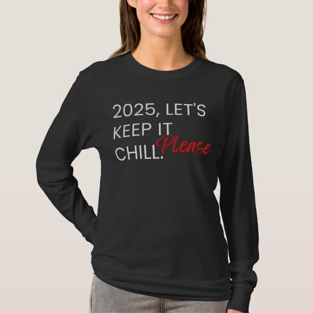 Engraçado T-Shirt 2025! (Frente)