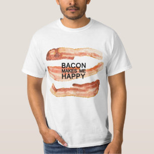 Engraçado! T-shirt do amante do bacon por mini