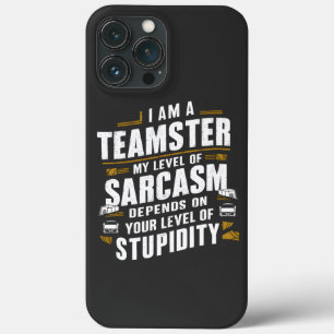 Engraçado Teamster Cita Sarcasm Piada Trucker Driv