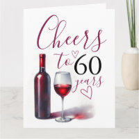 Engraçado Tema 60º Cartões de Aniversário