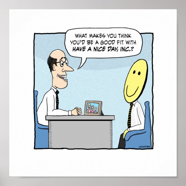 Engraçado, tenha um bom dia de Poster (Frente)