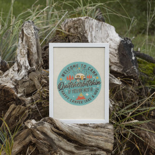 Engraçado Trendy RV Camping Wall Art Poster