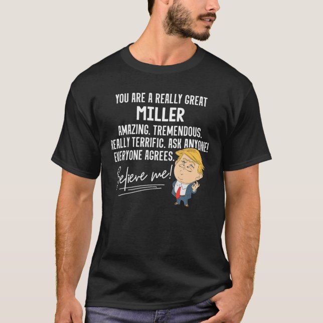 Engraçado Trump 2020 Excelente Miller, Camisa de P (Frente)