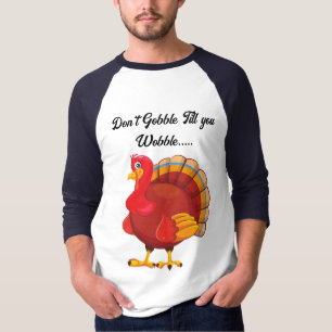 Engraçado Turquia - Camisa de Ação de Graças