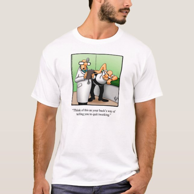 Engraçado Twerking Humor Camiseta (Frente)