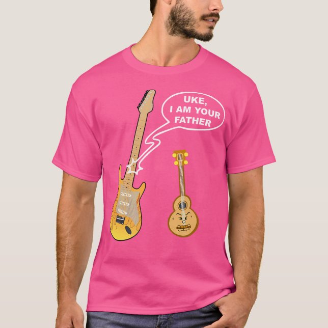 Engraçado Ukulele Guitar Camisa Como Eu Sou Seu Pa (Frente)