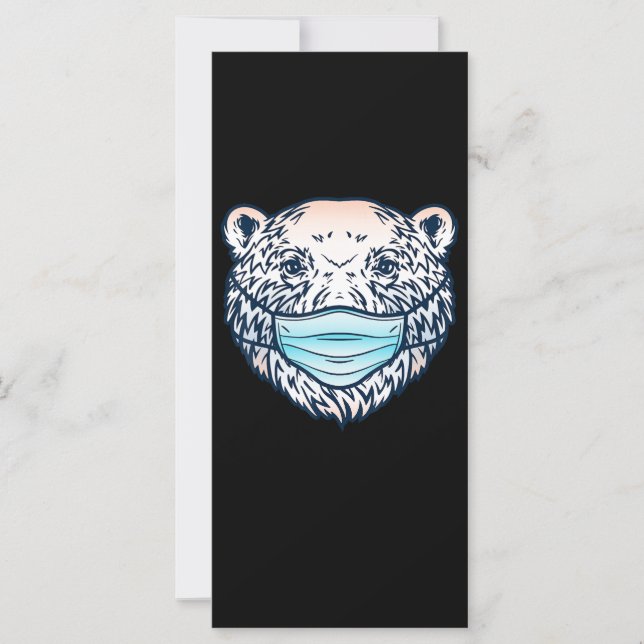 Engraçado Urso Polar Vestindo Um Amante de os anim (Frente)