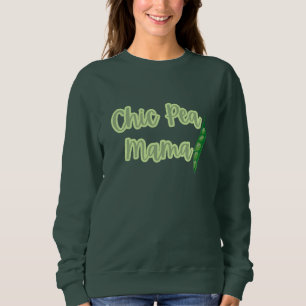 Engraçado Vegan Chic Pea Mama Suéter feminino