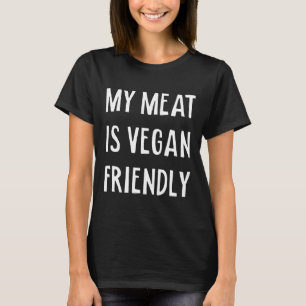 Engraçado Vegan Piada Suja Camisa Vegan Carne Adul