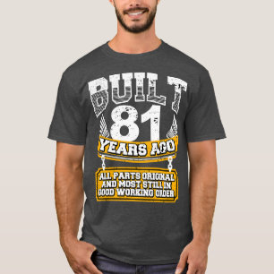 Engraçado Vintage De Camisa De Nascimento De 81 ru