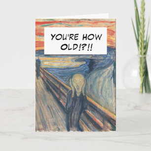 Engraçado Vintage O Cartão De Aniversário Da Idade