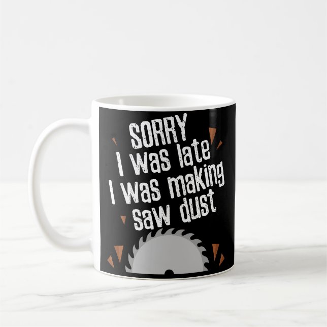 Engraçado viu a caneca de café do carpinteiro do (Esquerda)