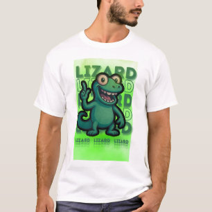 Engraçado Weirdcore Lizard Lizard Meme T-Shirt