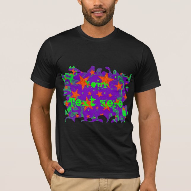 Engrenagem ortográfica à camiseta 'Seu Texto' (Frente)