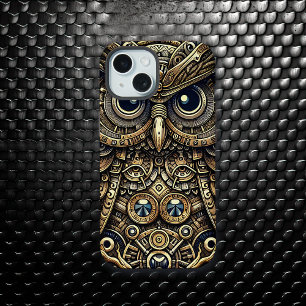 Engrenagens de Metal Steampunk e Coruja