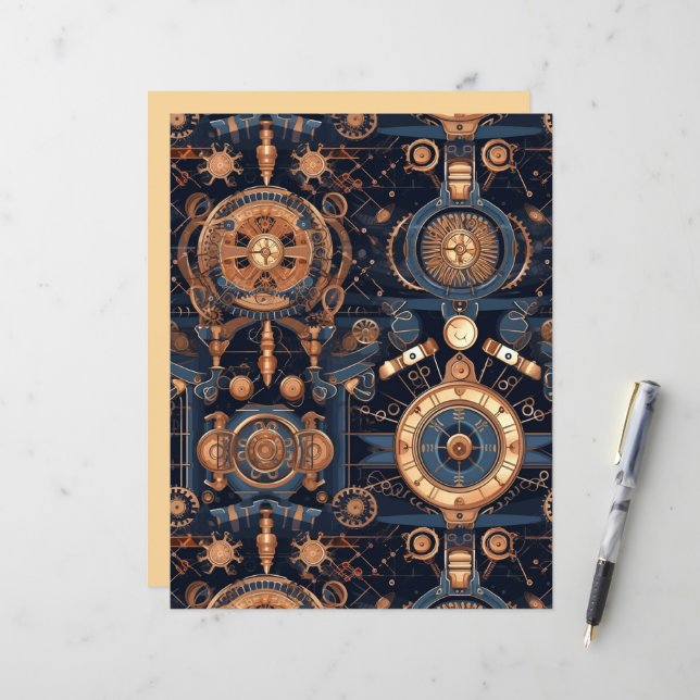 Engrenagens Steampunk (Frente/Verso In Situ)