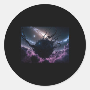 Enigma Cósmico O Adesivo de Dança da Nebulosa Escu