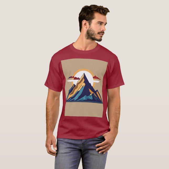 "Énigme Moderne : T-shirt Graphique pour Homme" (Frente Completa)