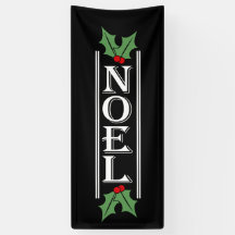 Enorme tipografia NOEL no Natal Negro