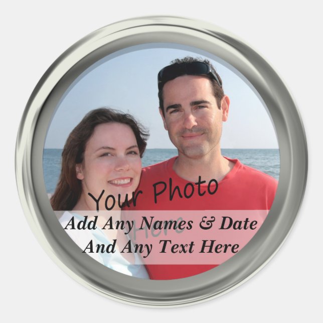 Enquadre Sua Própria Fotografia e Autocolantes de  (Frente)