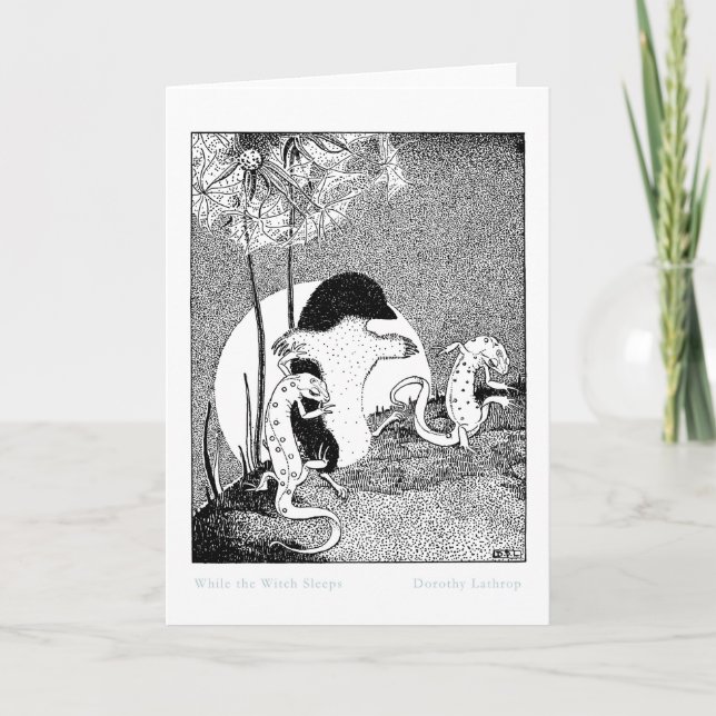 Enquanto a bruxa dorme no cartão 1 (Frente)