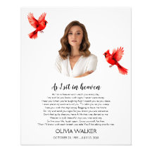 Enquanto me sento no céu Foto Funeral Sinal de Boa